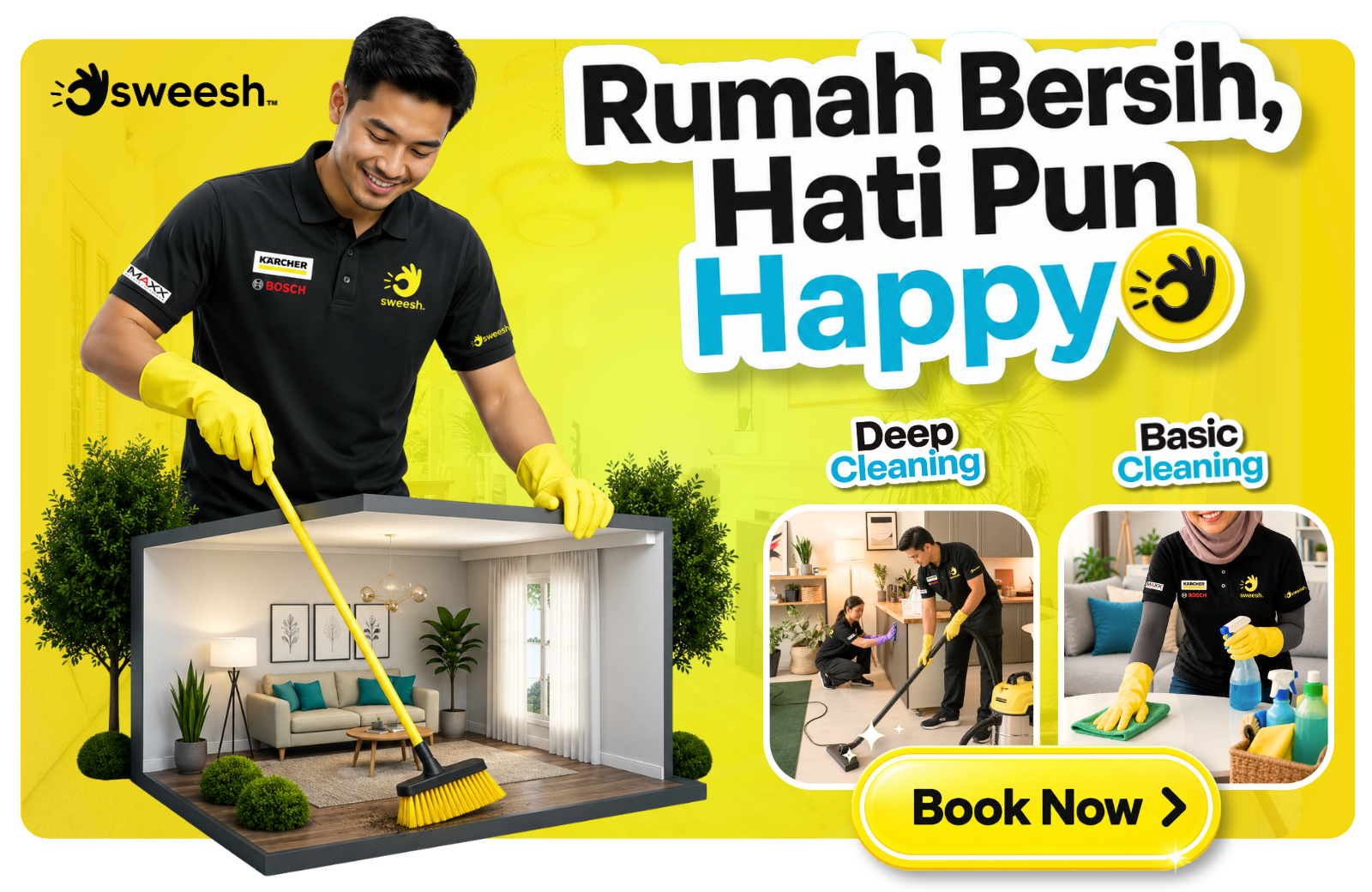 Home cleaning by Sweesh Care